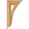 Ekena Millwork Thorton Traditional Rough Sawn Bracket w/ Offset Brace, Western Red Cedar, 6"W x 14"D x 26"H BKT0604X14X26THR01RWR - alternate 4
